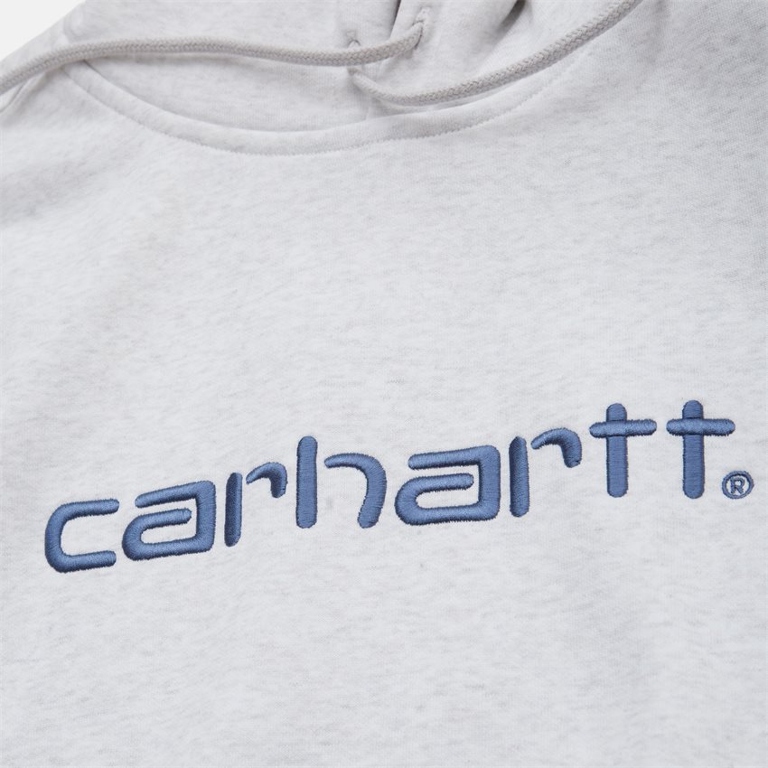 Carhartt WIP Sweatshirts HOODED CARHARTT SWEATSHIRT I030547 ASH HEATHER